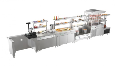 Прилавок нейтральный стол НС-1200-02-О без полок Ривьера