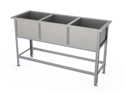 Ванна моечная трехсекционная Atesy типа ВСМ-С Стандарт
