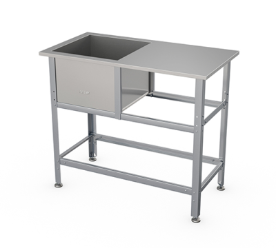 Ванна моечная односекционная со столом Atesy типа ВСМС-С Стандарт