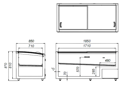 Ларь-Бонета холодильный Марихолодмаш Корсика ЛХН-1850