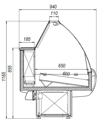 Витрина холодильная Марихолодмаш Таир ВХН-1,8