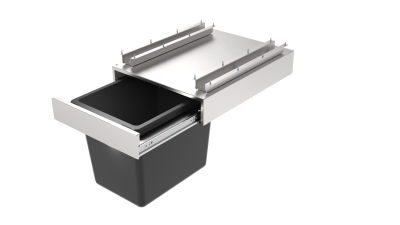 Урна подвесная выдвижная УПВ-60-02