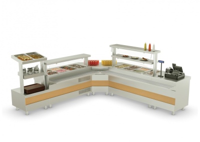 Прилавок нейтральный стол НС-1200-02-О без полок Ривьера