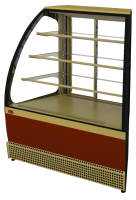  Витрина кондитерская  Марихолодмаш Veneto VS-UN Красный/золото
