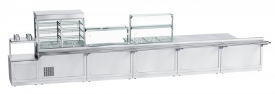 Прилавок-витрина тепловой Abat ПВТ-70Х-03 HOT-LINE