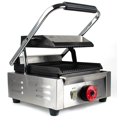 Пресс гриль контактный EG-601N Foodatlas Eco (рифленый)