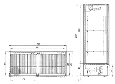 Шкаф холодильный Марихолодмаш Капри 1,5М
