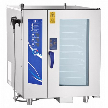 Бойлерный программируемый пароконвектомат Abat ПКА 10-1/1ПМ2-01 (автоматическая мойка)