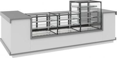Витрина кондитерская Carboma KC71‑130 VV 1,2‑1 BUILT‑IN COSMO