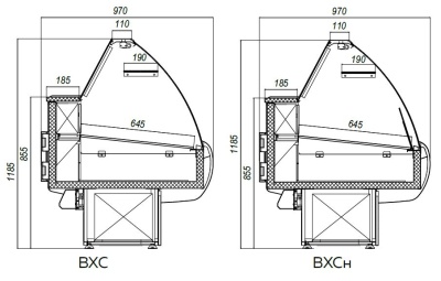 Витрина холодильная Марихолодмаш Таир ВХС-1,8