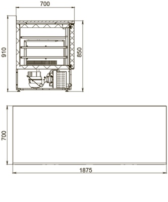 Стол холодильный Polair TMi4GN-G Grande