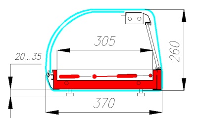 Витрина тепловая Carboma A37 SH 1,0-1 (ВТ-1,0) BAR