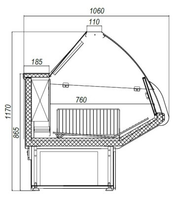 Витрина холодильная Марихолодмаш Илеть new ВХН-1,5
