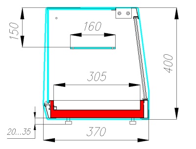 Витрина холодильная Carboma AC37 SM 1,5-11 CUBE BAR